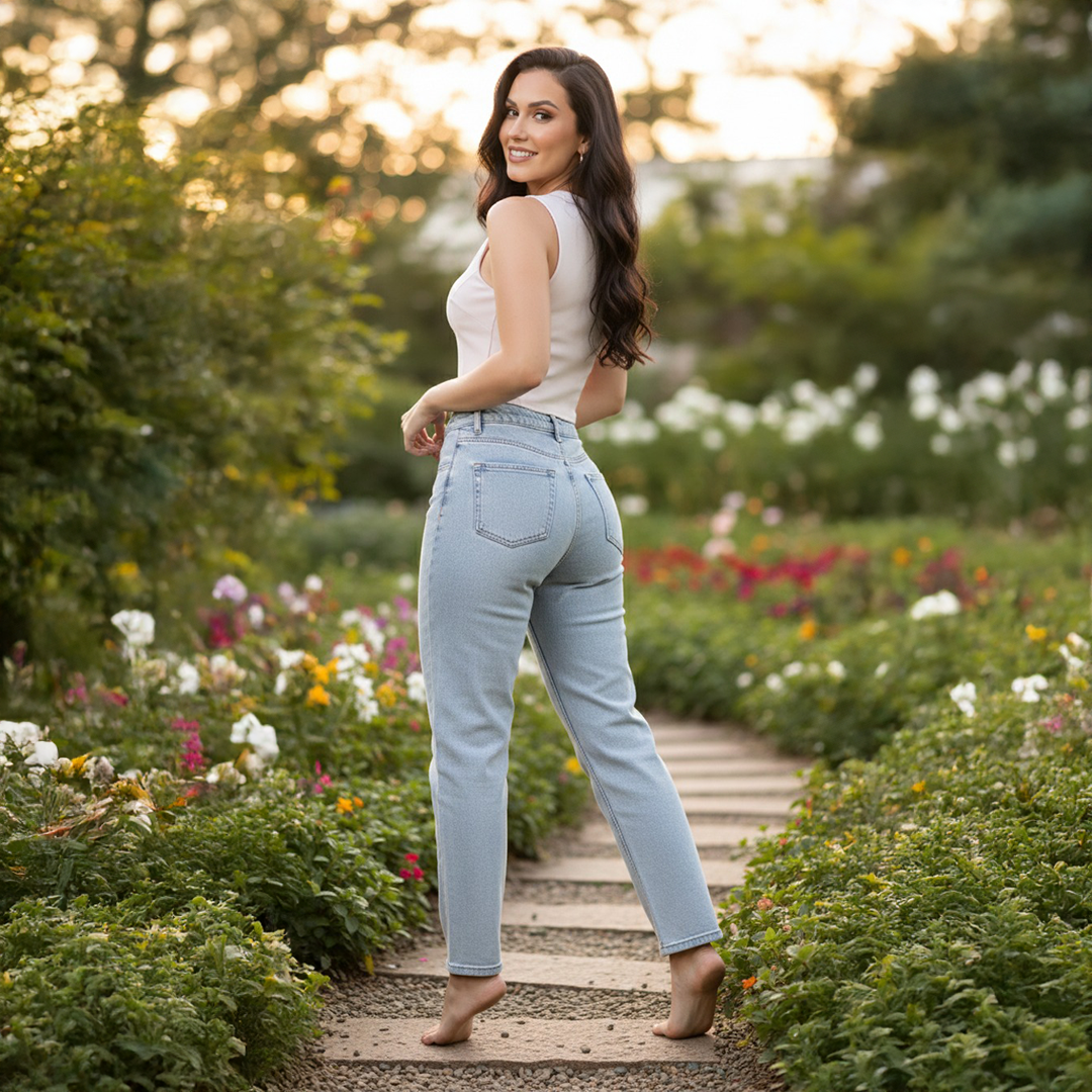 AAWD001 Light Blue Twisted Outseam Denim – Comfort Fit | Women’s Jeans