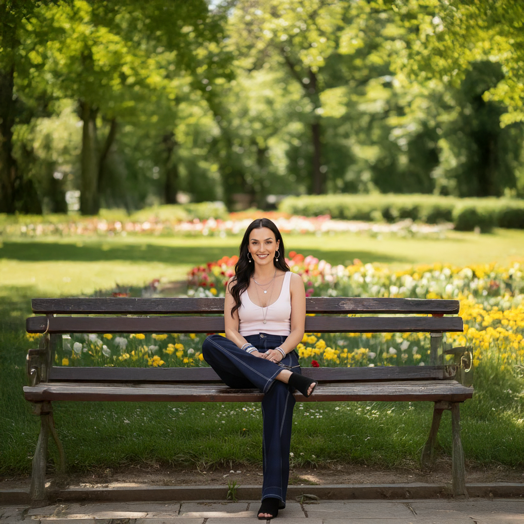 Middle Waist Wide Leg Denim for Women – Cotton Lycra | Pleated & Stylish